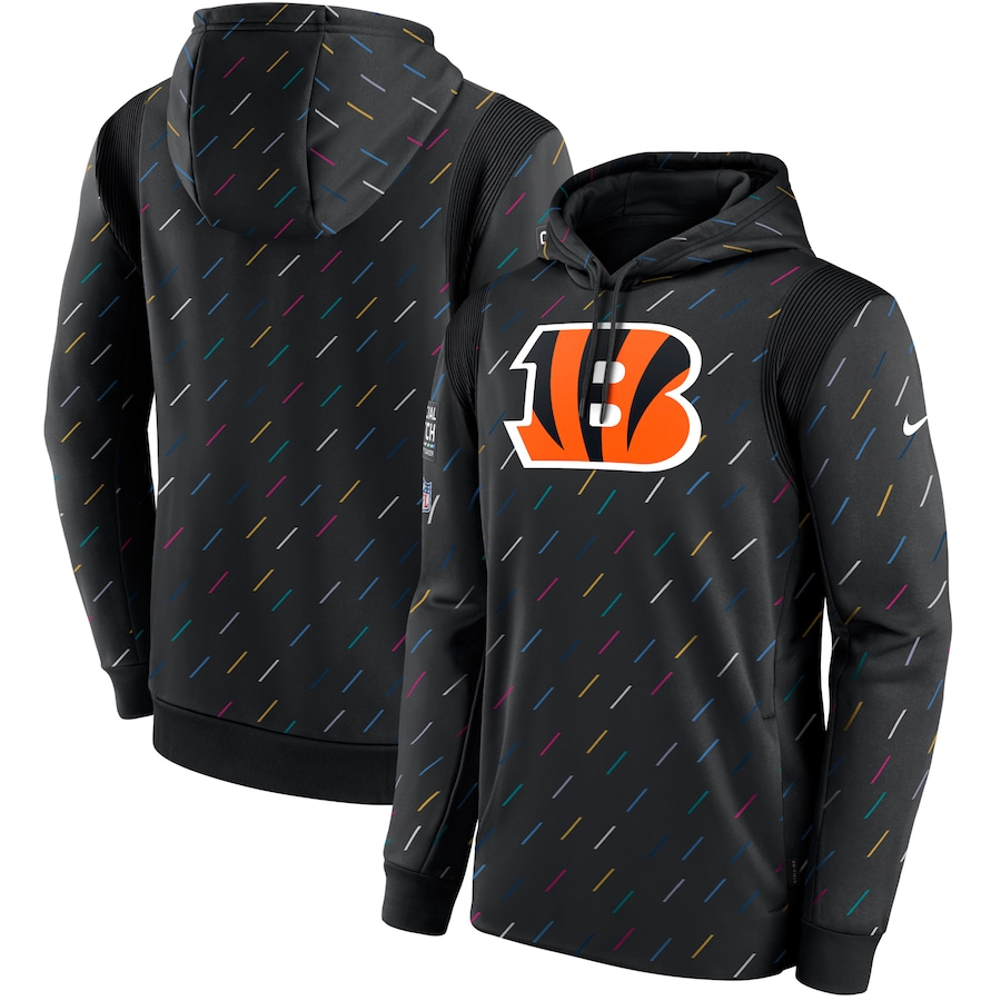 Women NFL Cincinnati Bengals 2025 Nike black hoodie